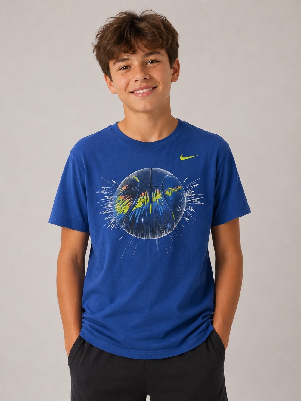 Nike Boys Basketball Graphic T-Shirt – Youth XL 14–16